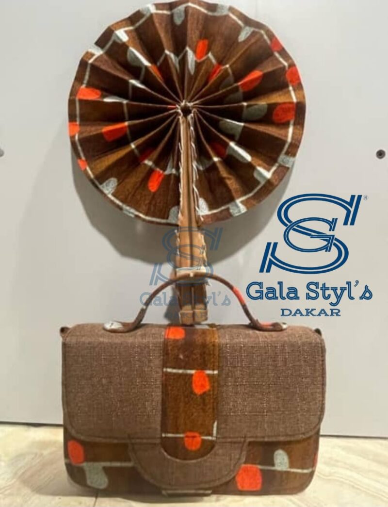 Coffret sac avec éventail artisanal p57