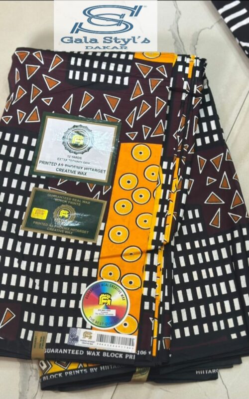 Tissus wax art africain T10
