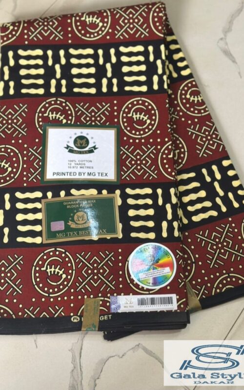 Tissus wax art africain T12