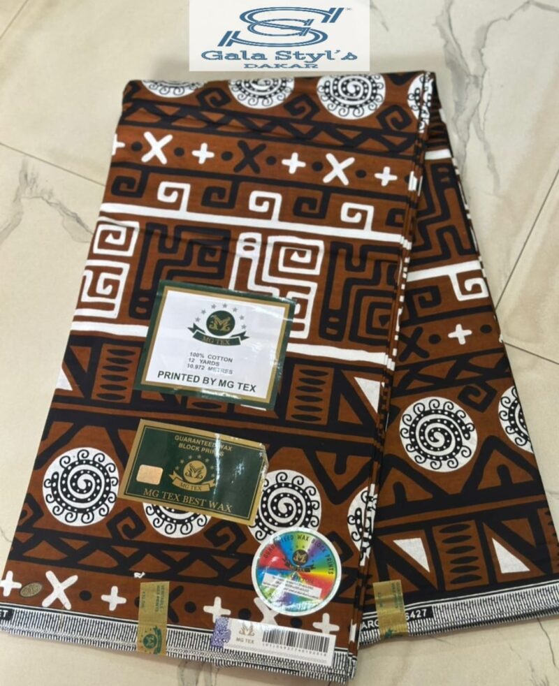 Tissus wax art africain T15