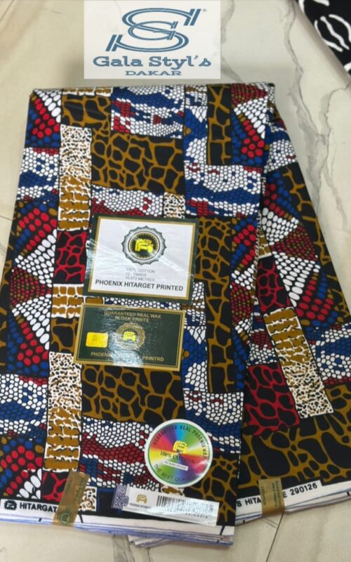 Tissus wax art africain T19